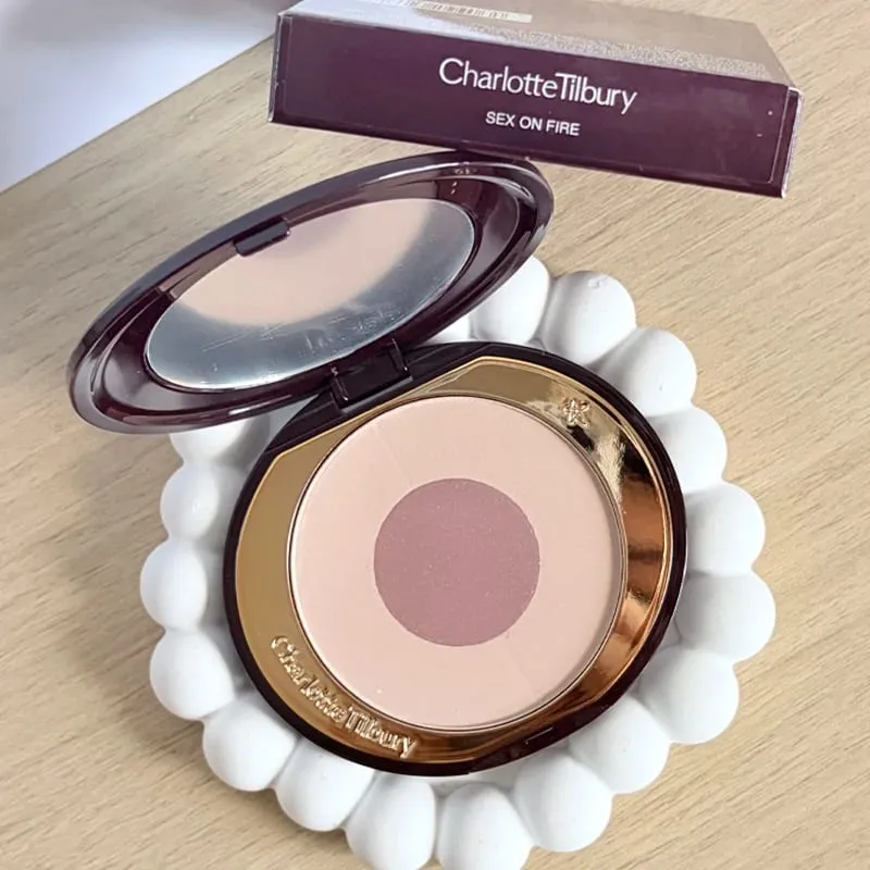 Charlotte Tilbury PILLOW TALK Série Coração Macio Cor Dupla Pó Blush Placa de Cores Código de Cores Quentes Primeiro Amor Sexo em Fogo — image 21