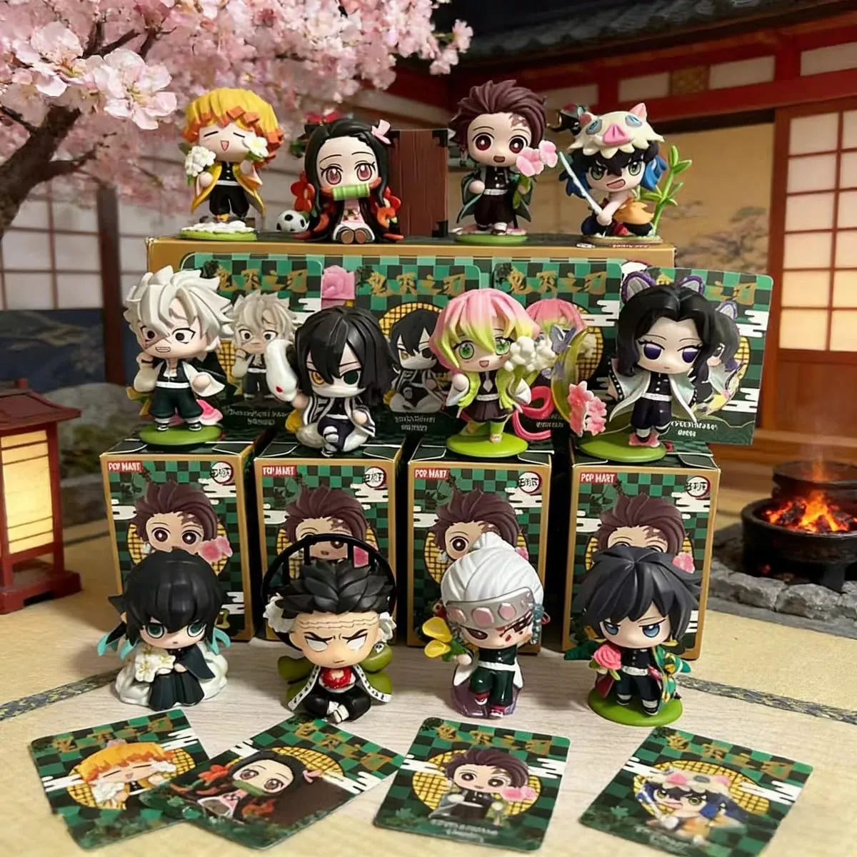 2026 Tanjiro Kamado Nezuko Demon-Slayer Anime Cartoon Figure Blind Box Creative Personalized Statue Ornament Surprise Gift Box — image 4
