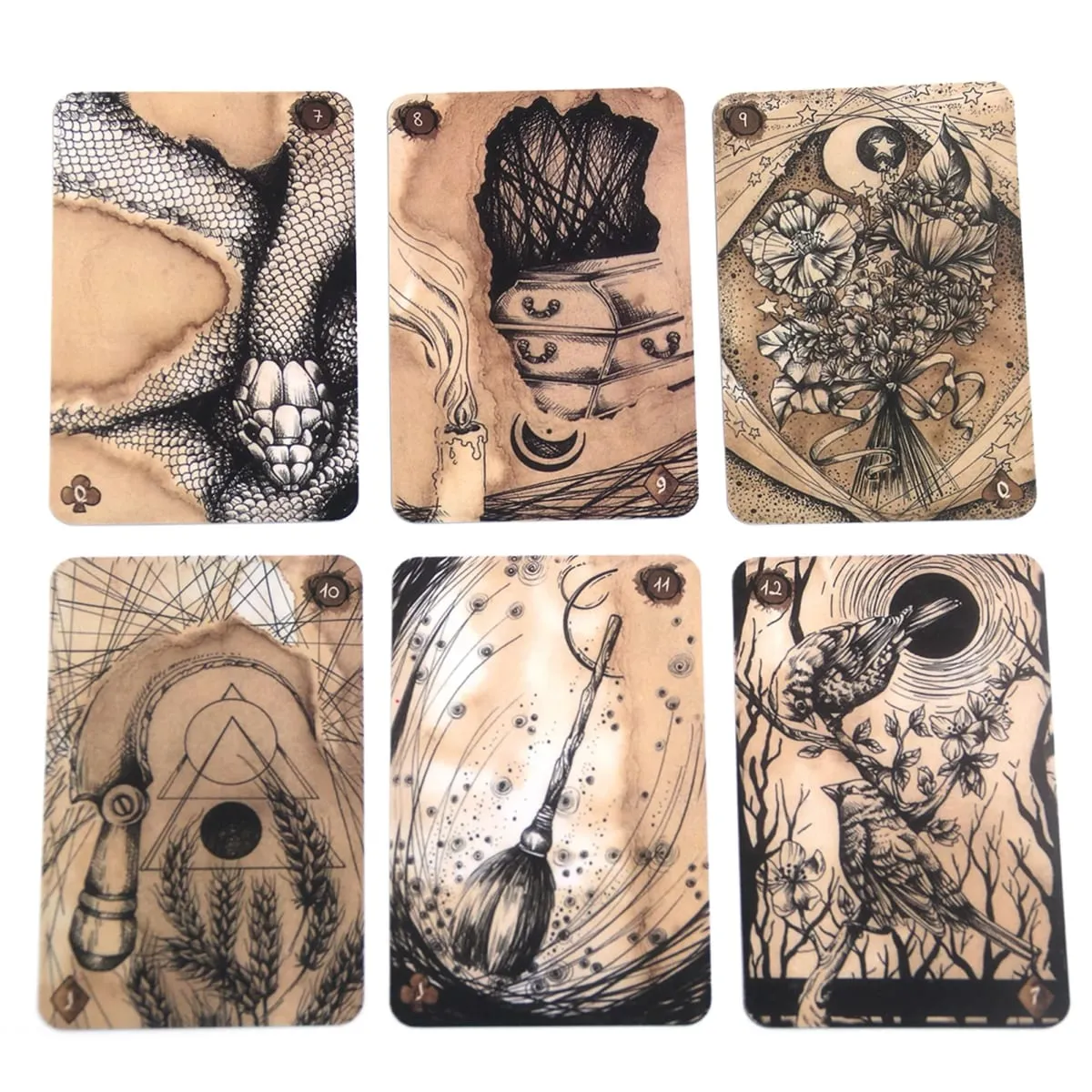 Lenormand Reflet De Lune Lenormand Cards Tarot Cards Deck Oracle Card Games for Adult Fun Adults Games Party Supplies Gift