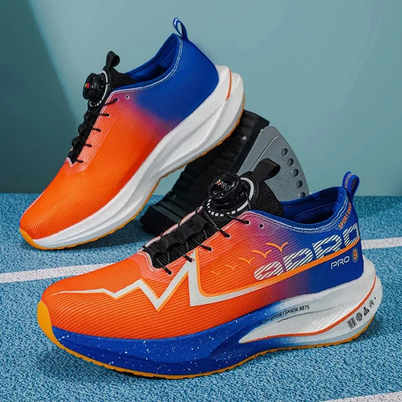 Men Running Shoes Carbon Board Marathon Speciality Race Sports Air Breathable Lightweight Women's Comfortable Athletic Sneakers — image 6