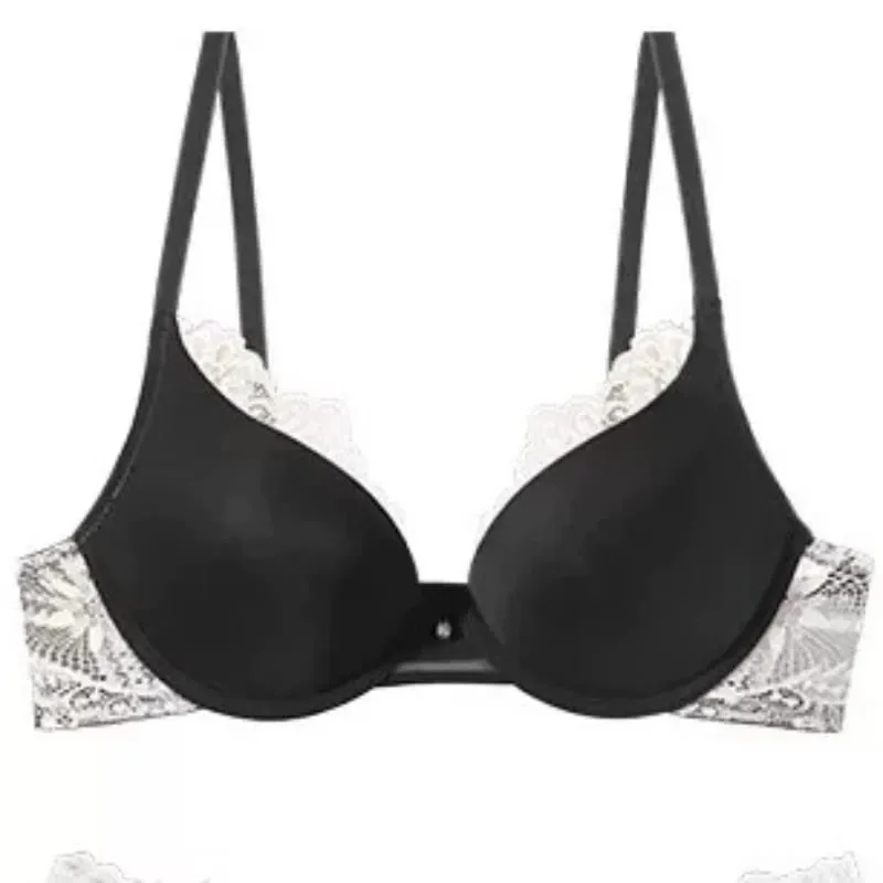 Ladies Lace Underwear Set Push Up Bra Anti Sagging Support Soft Underwire Lightweight Comfort Fashion Women Lingerie Set