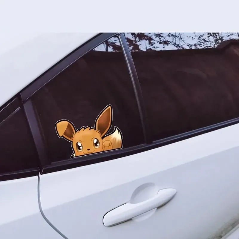 20 stylów Pokemon naklejki samochodowe Anime rysunek Pikachu Gengar Eevee Charmander urocza lalka z kreskówek kreatywna naklejka urodziny prezenty — image 3