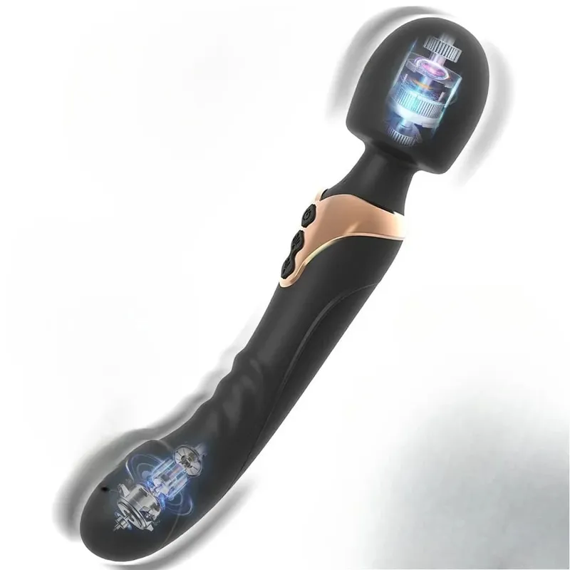 Wanita Kuat AV Dildo Vibrator Tongkat Aj