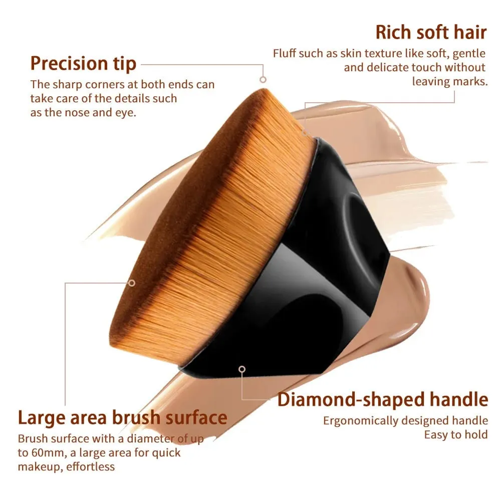 Magic Foundation Makeup Brush Liquid BB Cream No Trace Soft High Density Fiber Hair Brush Girls Beauty Tools With Box — image 3