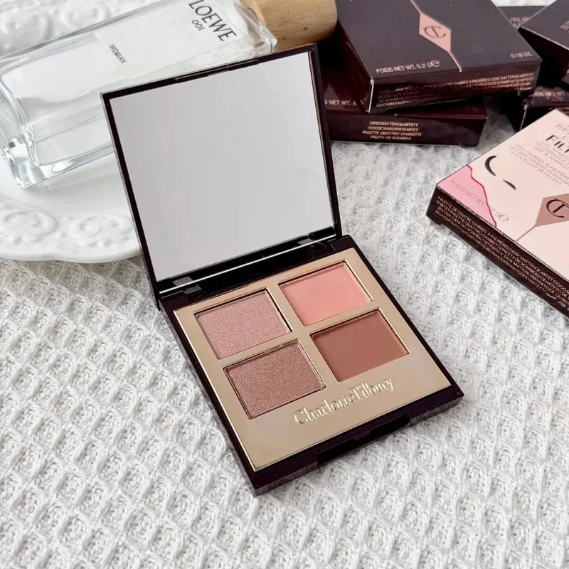 CT Простая в использовании 4 оттенка 9 оттенков Палитра теней для век Charlotte Tilbury Бальзам для губ Pillow Talk Big Lip Plumpgasm Румяна для губ Макияж Подарок