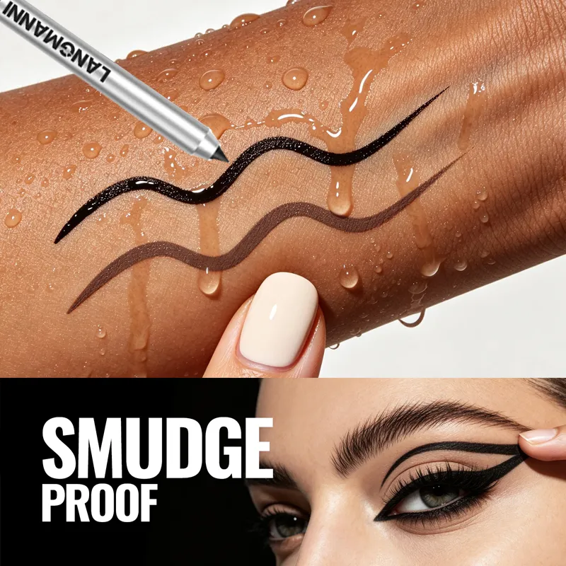 Vandtæt og svedtæt perleskimende skinnende Eyeliner Gel Blyant Langtidsholdbar Glat Let at farver Kvinder Øjenmakeup — image 2