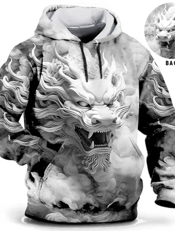 Chinese New Year Dragon 3d Print Hoodie Men Women Fashion Street Vintage Hoodie Sweatshirt Outwear Coat Men Tracksuits Sportwear — image 6
