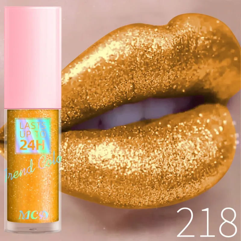 18 barev Diamonds Glitter Lesk na rty Dlouhotrvající voděodolná tekutá rtěnka Perleťová zářivá barva rtů Jiskřivý make-up na rty Ženy — image 23