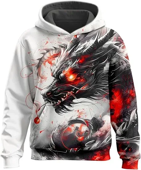 Chinese Dragon 3d Print Hoodie Men Women Fashion Hip Hop Hoodie Sweatshirt Autumn Winter Clothes Men Tracksuit Sudadera Hombre — image 2