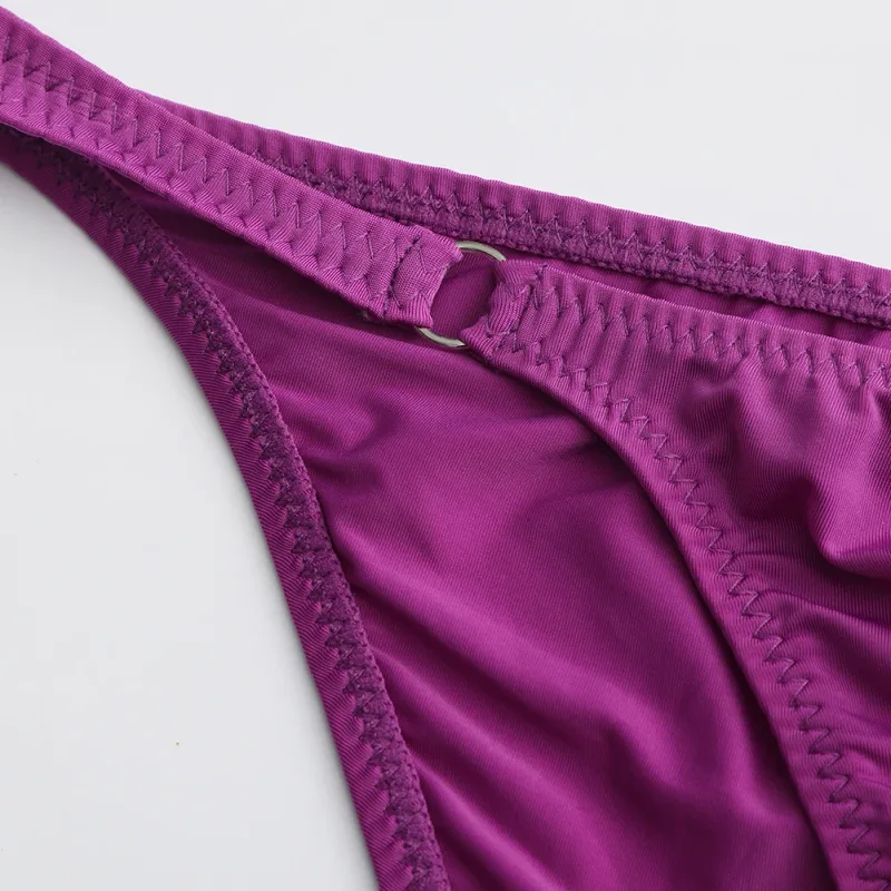 Men's Half-covered Butt Briefs Bulge Pouch Comfortable Underwear Gay Lingerie Sexy U Convex Belt Loop Low Waist Underwear