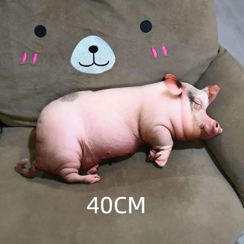 3D 豚ぬいぐるみスローピローソフト洗える肌に優しい生地ぬいぐるみクッションソファ寝室車レスト用 — image 8