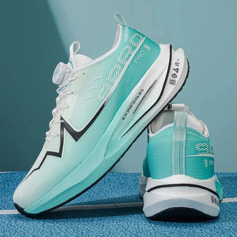 Men Running Shoes Carbon Board Marathon Speciality Race Sports Air Breathable Lightweight Women's Comfortable Athletic Sneakers — image 8
