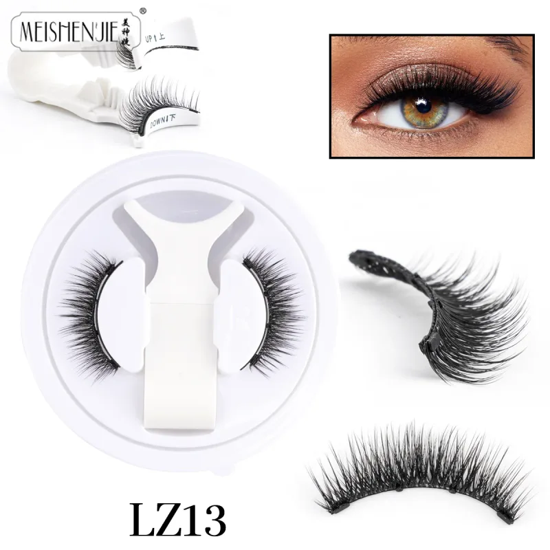 Magnetic Eyelashes 1Pcs No Glue Needed Reusable Natural Look 3D Lashes Easy Apply Soft Magnetic Lashes Kit for Eye Makeup — image 11