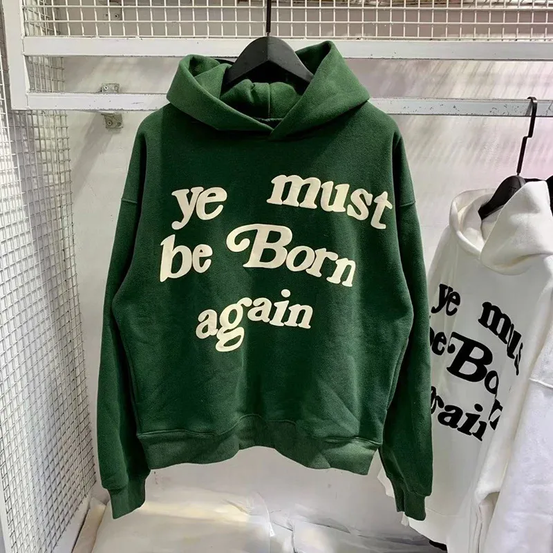 23FW Classic Foam Logo Ye Must Be Born Again Felpa con cappuccio Uomo Donna Migliore qualità Oversize Kanye West CPFM.XYZ Felpe Multicolor — image 11