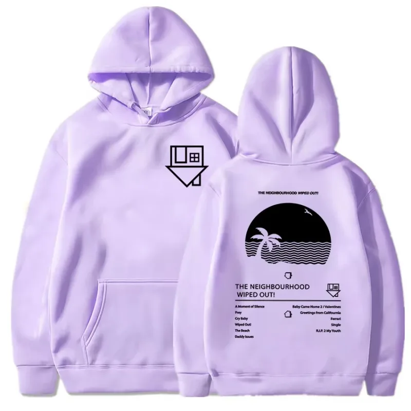 Album Wiped Out Printing Hoodies NBHD The Neighbourhood Band Sweatshirts LongSleeve Hooded Pullovers environmental protection — image 10