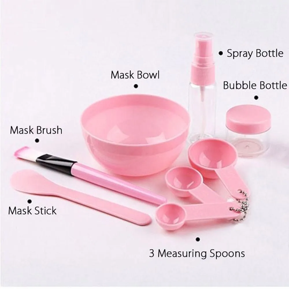 Máscara facial tigela de mistura conjunto diy ferramenta de mistura máscara com máscara de silicone tigela pincéis de maquiagem espátula beleza cuidados com a pele beleza saúde