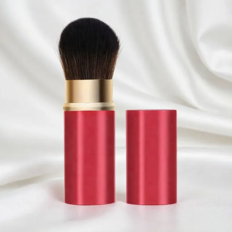 Set Kuas Rias Portabel Bepergian dengan Tas Penyimpanan Kuas Foundation Blush Kuas Kosmetik untuk Perlengkapan Kecantikan Dalam Perjalanan — image 11