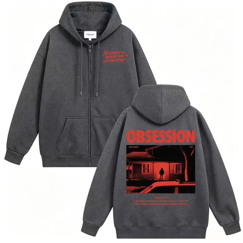 2026 Movie Obsession Felpa Giacca Cappotti One Wish Willow Fai attenzione a ciò che desideri per gli occhi Felpe con cappuccio retrò con zip alla moda da uomo