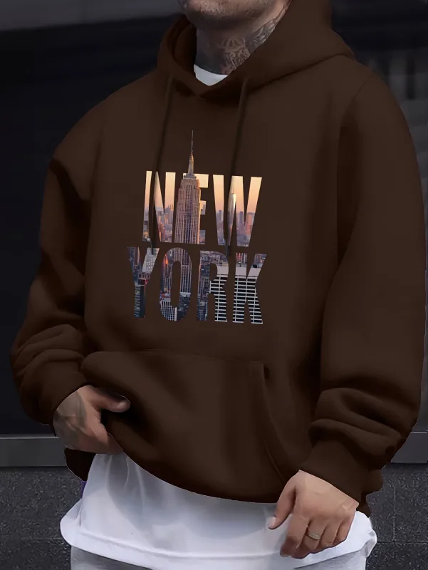 Men's Casual Hooded Sweatshirt - Spring/autumn Style - Youthful & Stylish