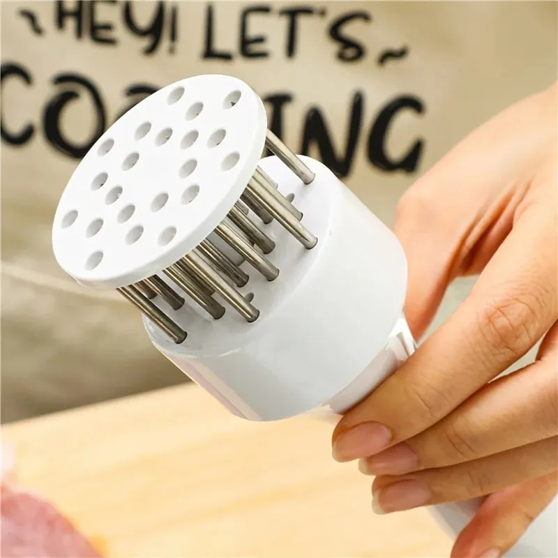 1PC Edelstahl Steak Fleischklopfer Hammer Lose Fleisch Nadel Haushalt Stanzen Täglichen Sehne Breaker Fleisch Einführen Nadel — image 8