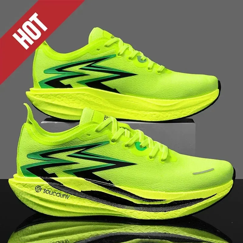 Men Women Carbon Plate Marathon Running Shoes Breathable Lightweight Non-Slip Racing Training Sports Athletic Sneakers Casual — image 8