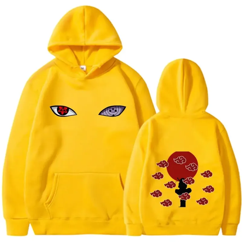 Naruto Itachi Hoodie Akatsuki Crow Anime Print Street Styles Unisex Men Women Oversized Casual Sweatshirts Long Sleeve — image 14