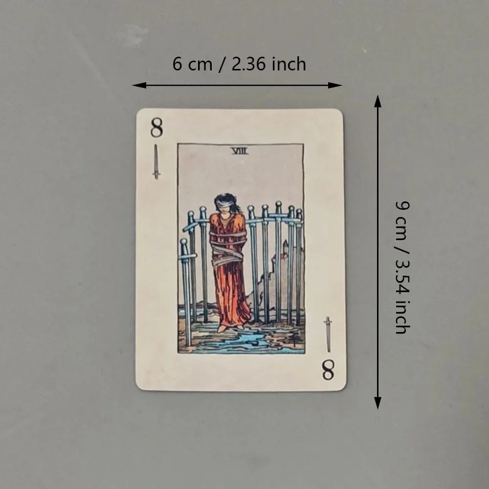 RWS Playing Card Deck: 78-Card Poker Deck Illustrated with RWS Images Combines Tarot and Playing Cards 9*6cm Double-embossed — image 2