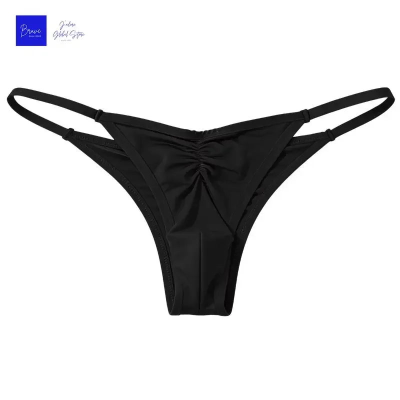 US Size Men's Ice Silk Thongs Briefs Sexy Low-Rise G-String Breathable Seamless T-Back Sports Fitness Underwear Plus Size