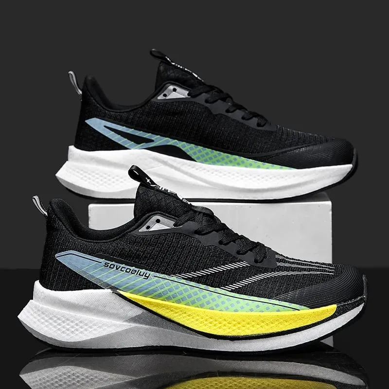 Men Carbon Plate Running Shoes Breathable Women Athletic Tennis Sneakers Cushion Sport Trainers Outdoor Marathon Jogging Shoes — image 6