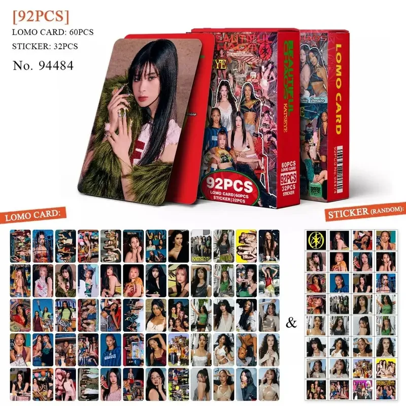 92ST Kpop Hot Idol MANON SOPHIA DANIELA LARA MEGAN YOONCHAE Self Made HD Lomo Cards Fans Samla fotokort Presenter Små kort — image 7