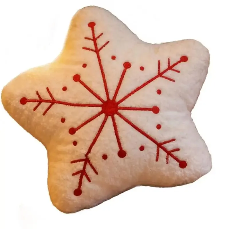 U13F Christmas Plush Pillow Soft Holiday Cushion for Warm Kids Room Seasonal Decors — image 6