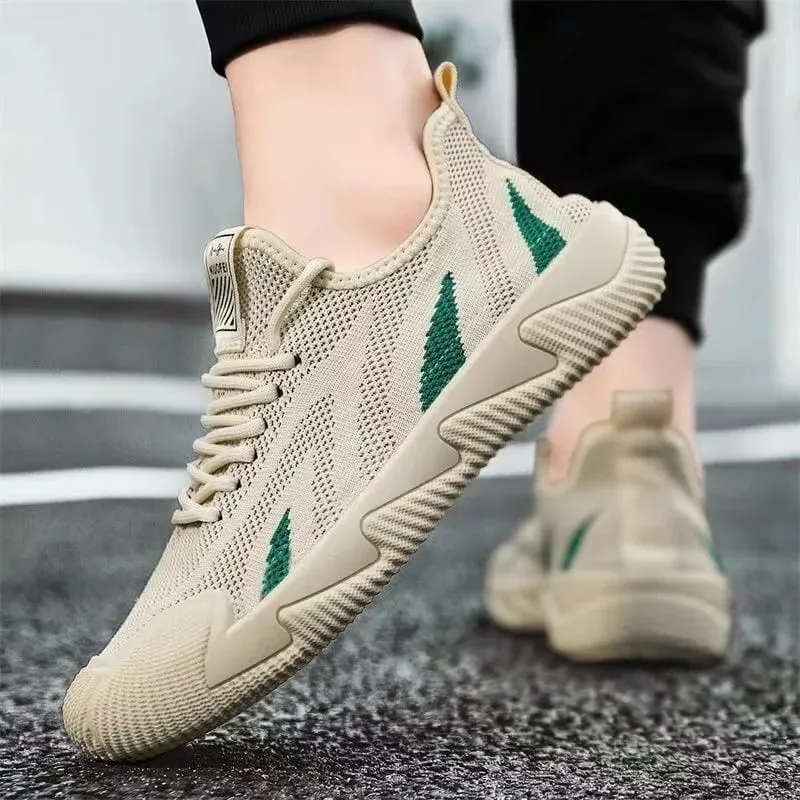 Men Casual Sneakers Breathable Leisure Sports Air Mesh Shoes Versatile Running Soft Sole Men's Trendy Shoes Flat Male Sneakers — image 6