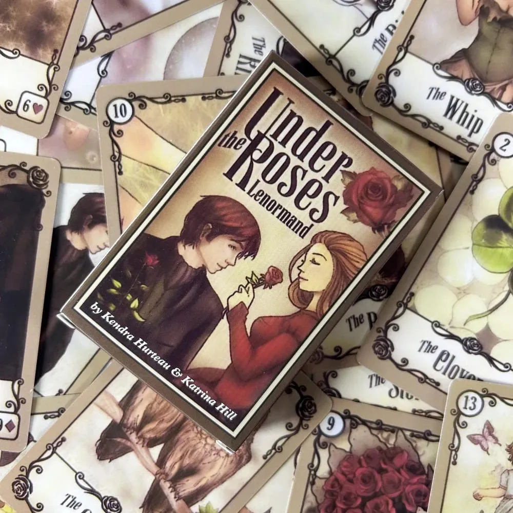 Under The Roses Lenormand Cards A 39 Oracle Cards Tarot English Divination Edition Deck Borad Games