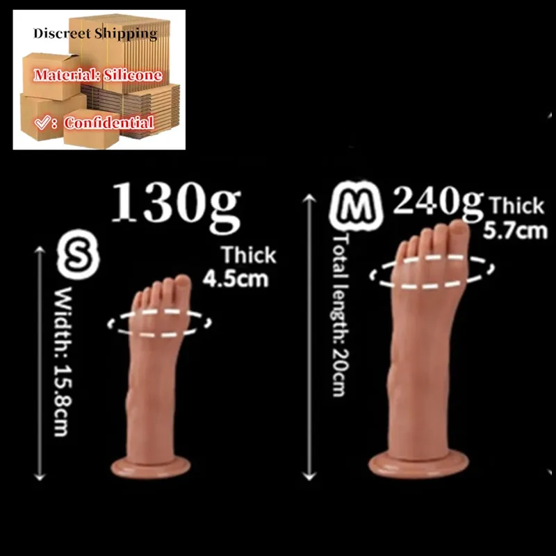 Enorme Voeten Stijl Anale Plug Grote Siliconen Kont ButtPlug Diepe Masturbator Dildo Dilatator Stimulator Anale Dildo Adult Sex Toy Voor vrouwen — image 17