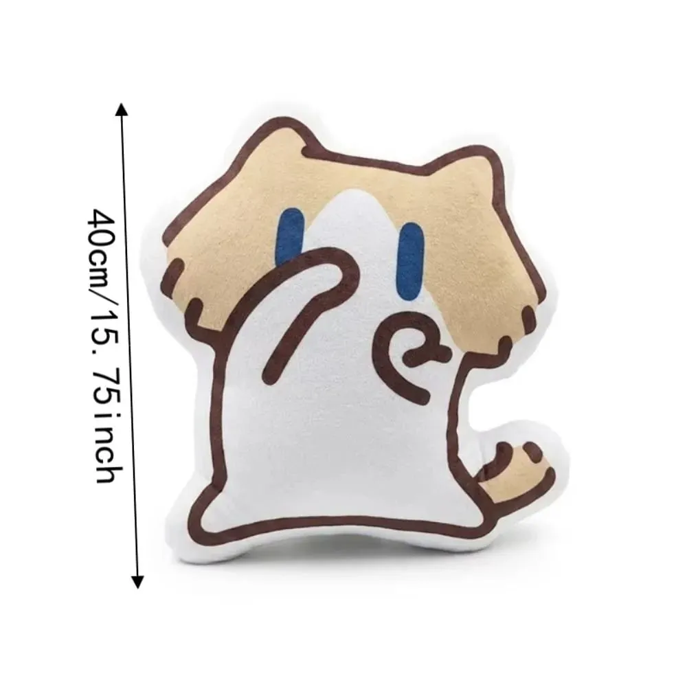 Cute Soft Monthly Salary Cat Plush Sofa Decor Home Ornament Cat Plush Throw Pillow Cartoon Cushion Cat Stuffed Pillow