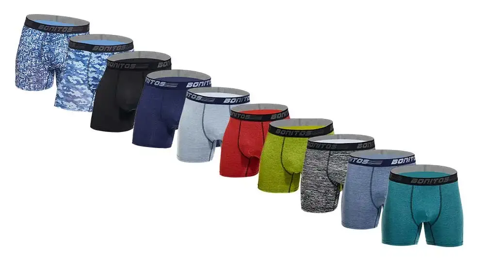 8pcs Bamboo Fiber Boxer Briefs White Men's Panties Letter Waistband Underwear Man Boxers Solid Color Boxershorts Men Underpants — image 7