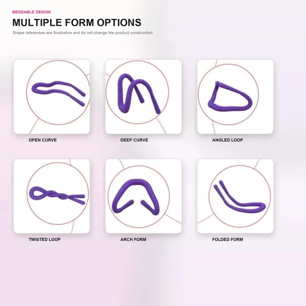Flexible Vaginal Expander Ribbed Adult Sex Toy Bendable Spreader for Women Couples Pink Purple Black Easy Double Ended Rod Play — image 3