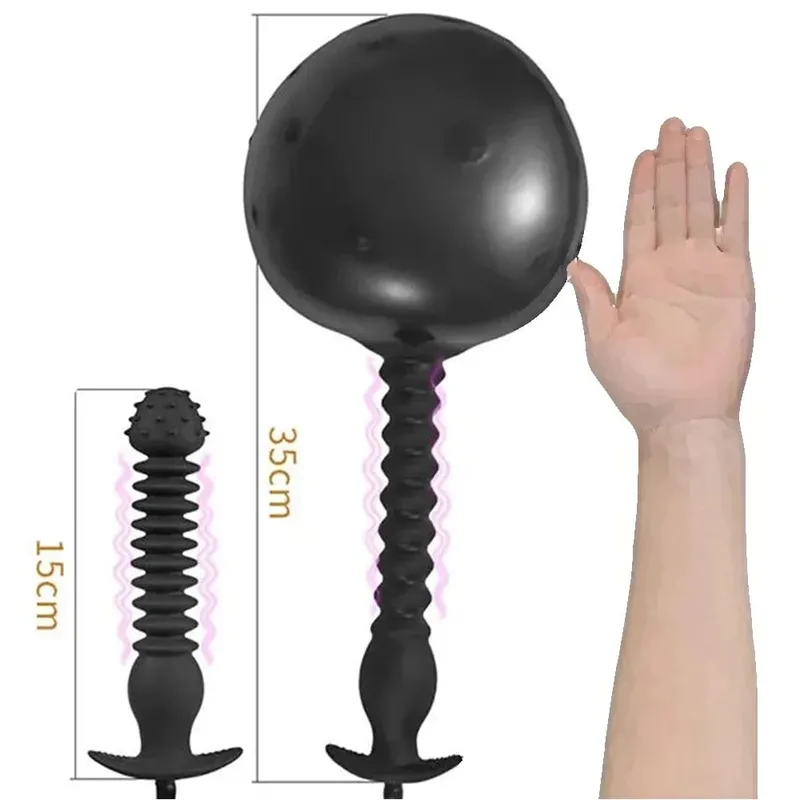 Inflatable Anal Plug Anal Dilator Huge Butt Plug Stimulate Sex Toy For Women/Men Masturbators Prostate Massager Big Anal Toys — image 21