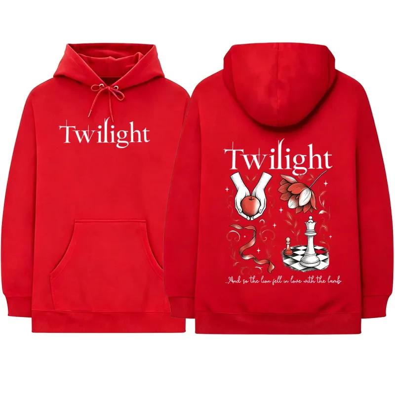 Twilight Inspired Vampire Wolves Romance City of Forks Hoodies The Lion Fell in Love with The Lamb Long Sleeves Sweatshirts — image 11