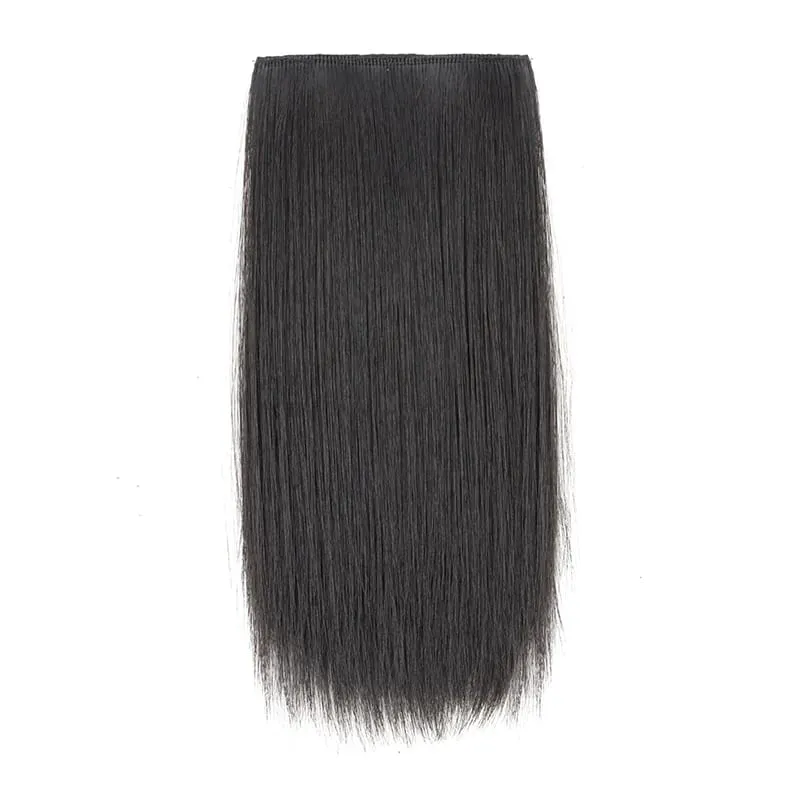 Synthetic 10/20/30cm Short Straight Hair Pieces Invisible Clip in Hair Top Side Cover Hair Accessories for Women