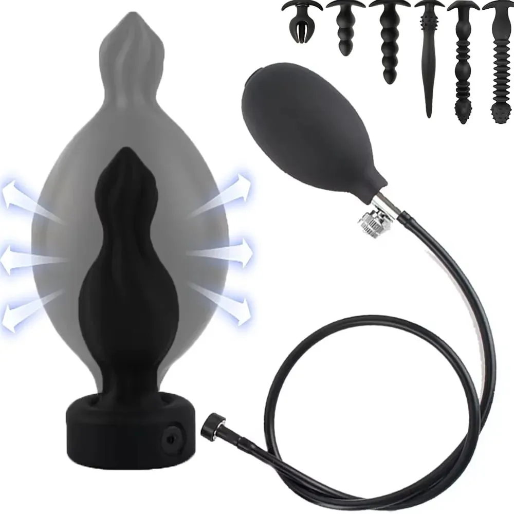 Inflatable Anal Plug Anal Dilator Huge Butt Plug Stimulate Sex Toy For Women/Men Masturbators Prostate Massager Big Anal Toys — image 1