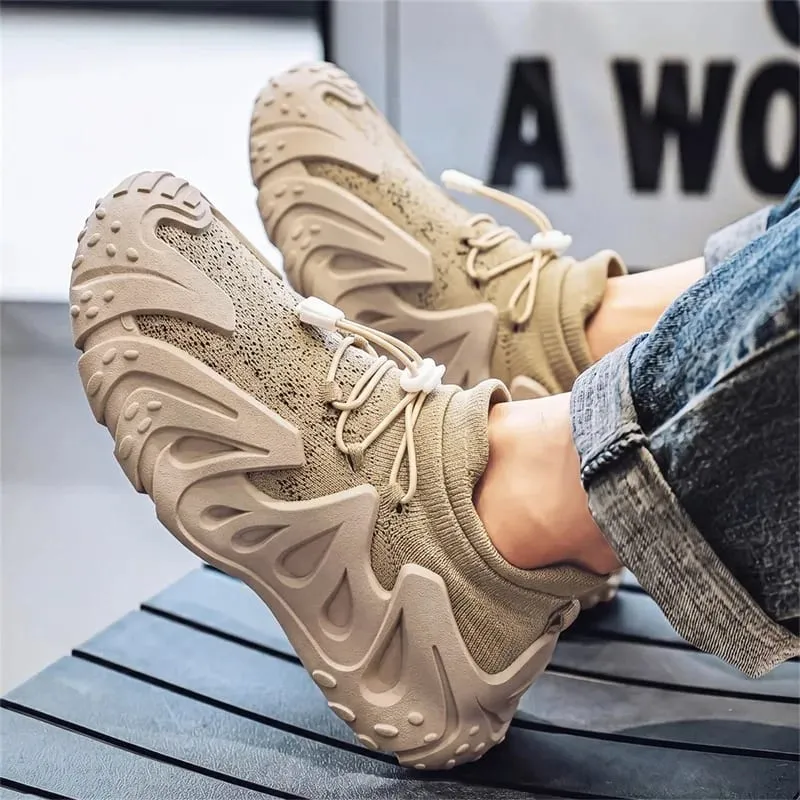 Men's mesh casual sneakers four seasons breathable light soft-sole anti-slip comfort walking shoes outdoor sports running shoes — image 6