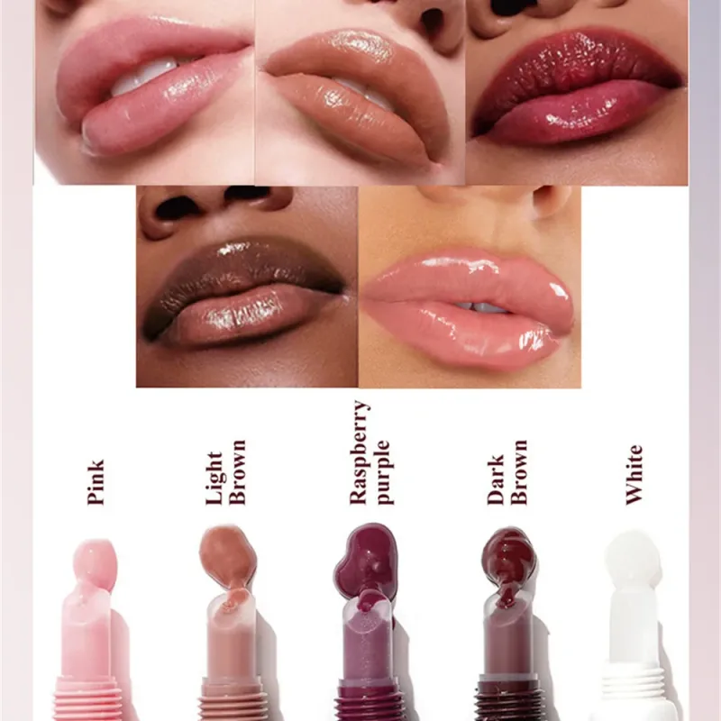 Bálsamo labial hidratante espelho brilho labial baunilha hortelã gelado bolo de café cheiro batom transparente óleo labial maquiagem — image 4