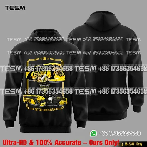Men Beitar Gothic Font Print Hoodie Oversized Street Hip Hop Pullover Sweatshirt Casual Long Sleeve Hooded Sweatshirts Men Women — image 11