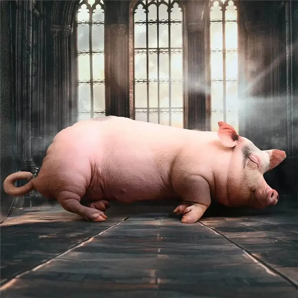 【In Stock】Cute Lifelike Simulation Pig Plush Toy Soft Sleeping Pillow Holiday Gift For Close Friends Home Sofa Decor Cushion