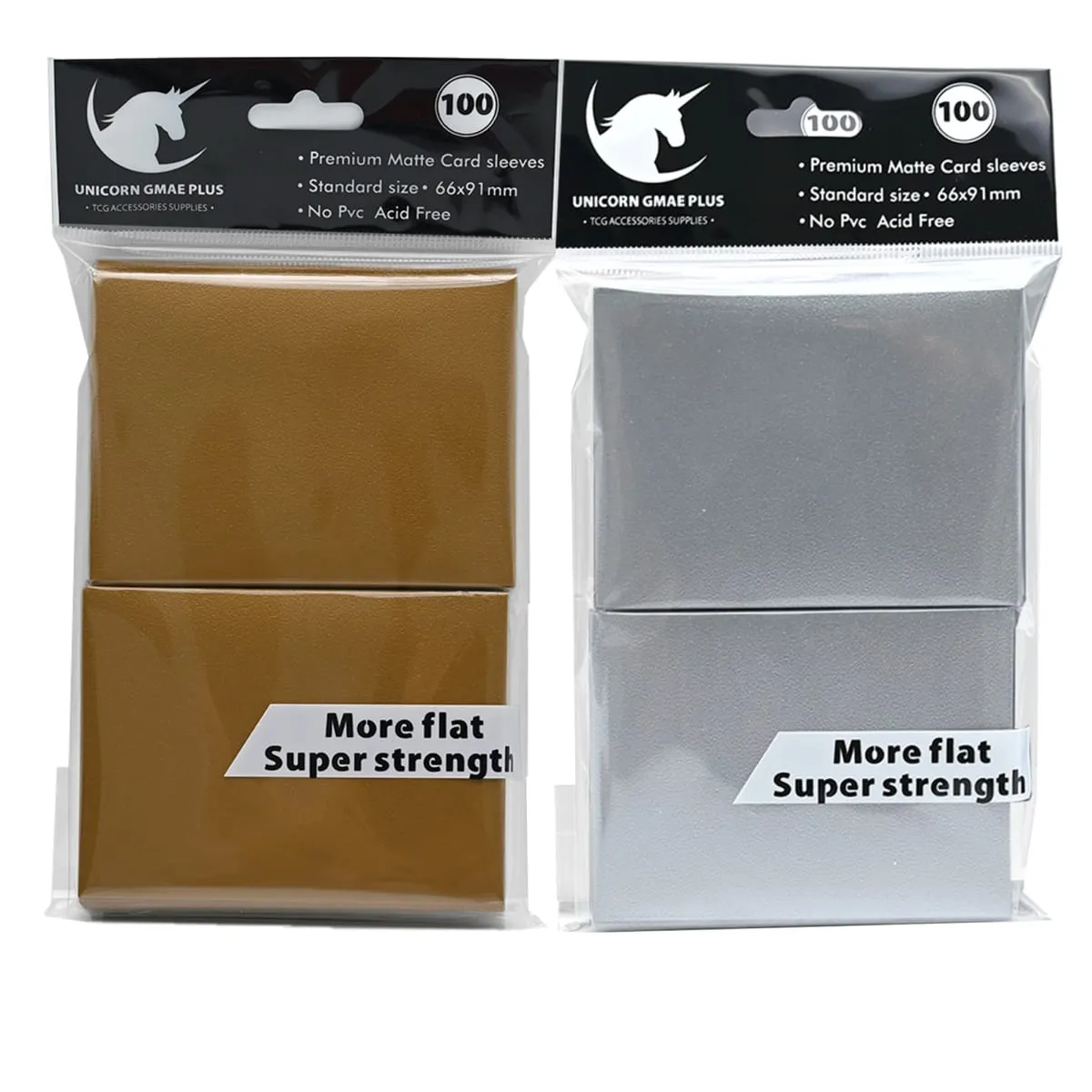 100pcs 2.5 "x3.5" 프리미엄 트레이딩 카드 슬리브 66x91mm MTG Magic Gathering Lorcana 게임 카드 용 표준 크기 보드 게임 카드
