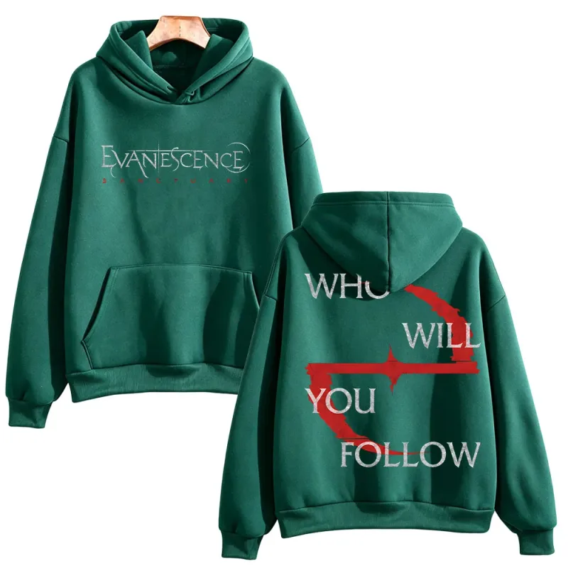 Evanescence Who Will You Follow Hoodie Unisex Gothic Rock Band Sweatshirts Long Sleeve Fans Concert Streetwear Unisex Loose Tops — image 12
