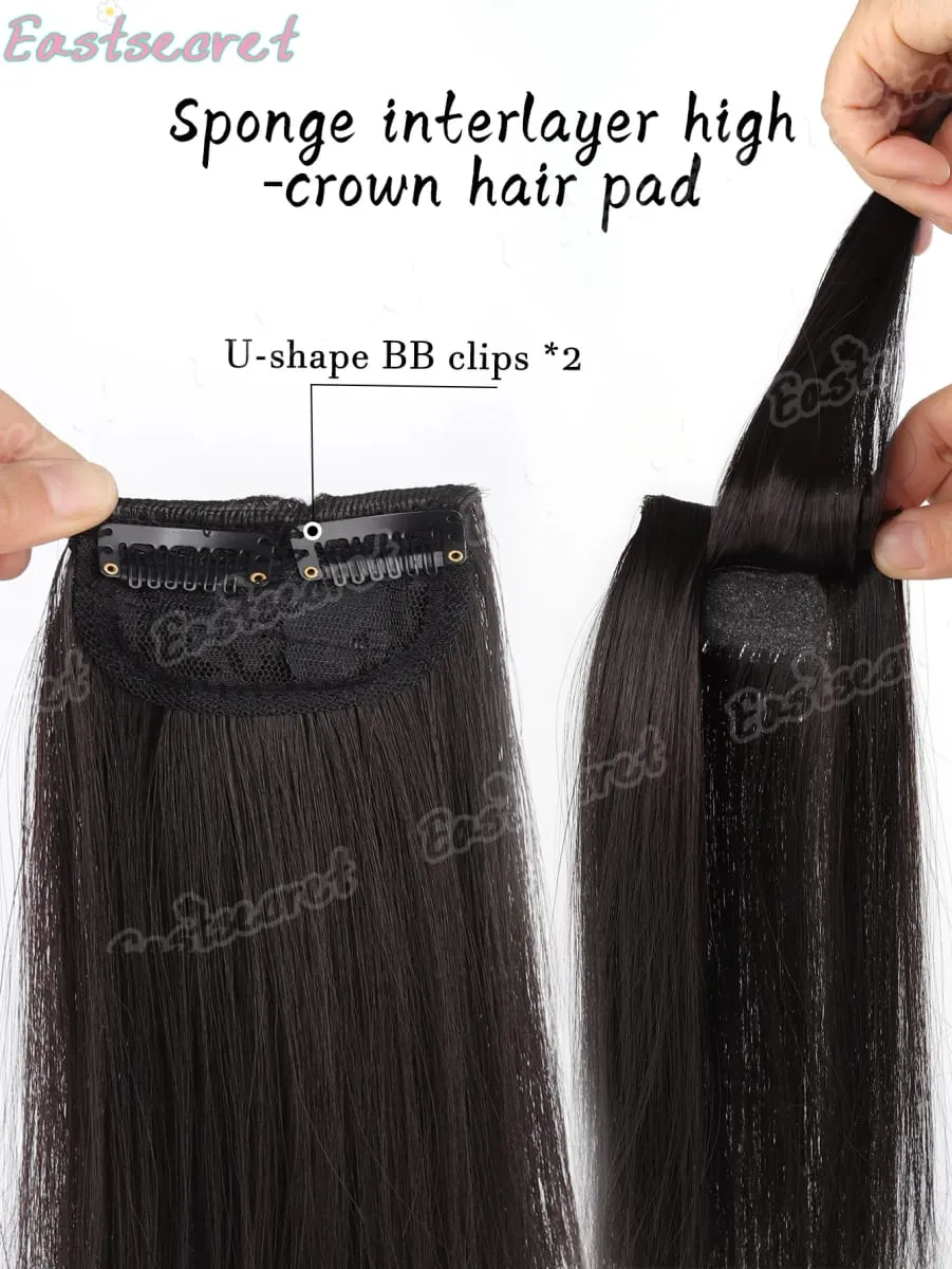 Hair Clip Natural Hair Extensions Clip In Synthetic wig Extensions 8/12Inch Hairpiece Replenish Hair Volume Clip In Natural Hair — image 6