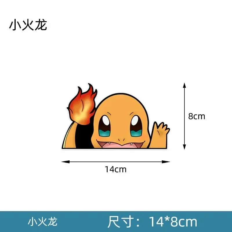 20 stylów Pokemon naklejki samochodowe Anime rysunek Pikachu Gengar Eevee Charmander urocza lalka z kreskówek kreatywna naklejka urodziny prezenty — image 10