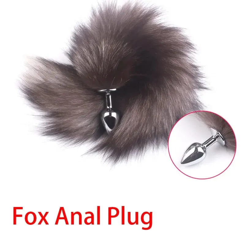 Metal Butt Plug Sexy Fox Tail Role-playing Games Lovers Adult Sex Toys Masturbation Stimulation Massager For Women Men Couple — image 3